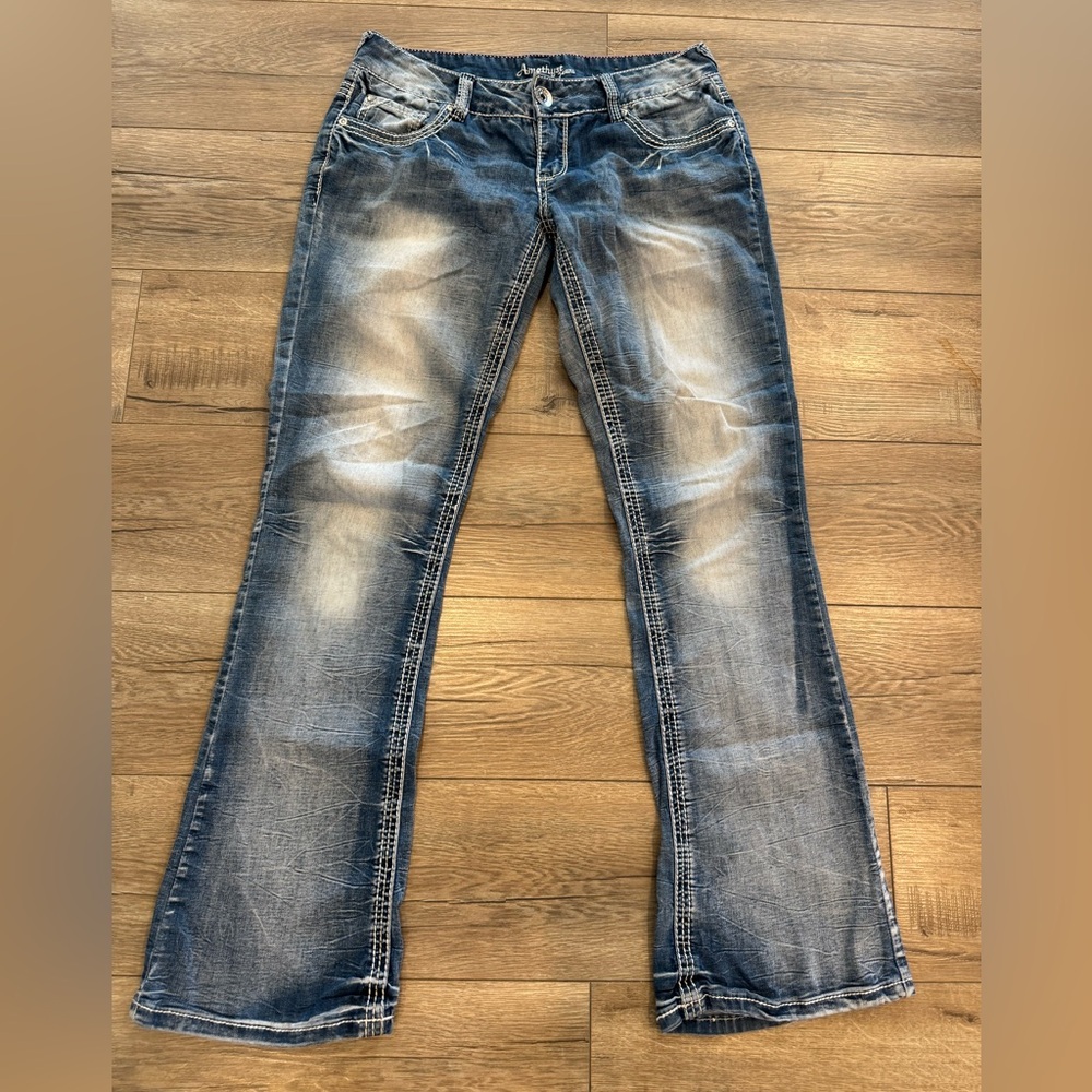 Women’s Faded Blue Stretch Denim Jeans